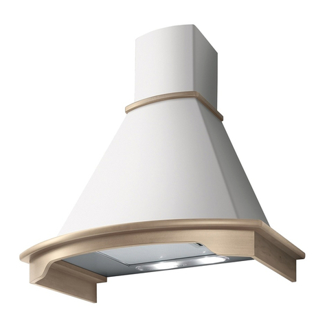 ELICA CORALINE WH/A/90 T.GREZZO Instruction on mounting and use