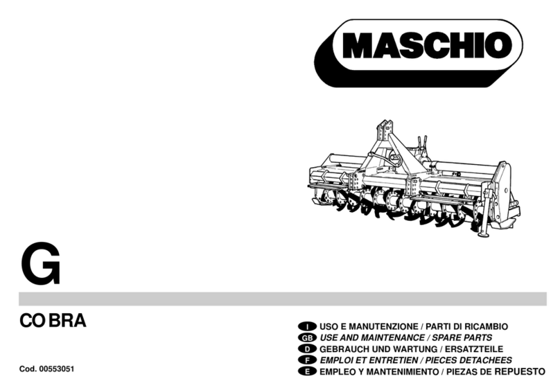 Maschio COBRA 00553051 Use and maintenance / spare parts