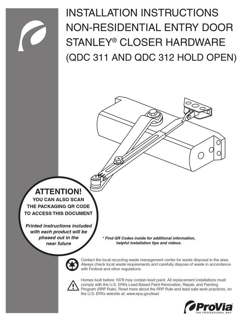 Provia QDC 311 installation instructions