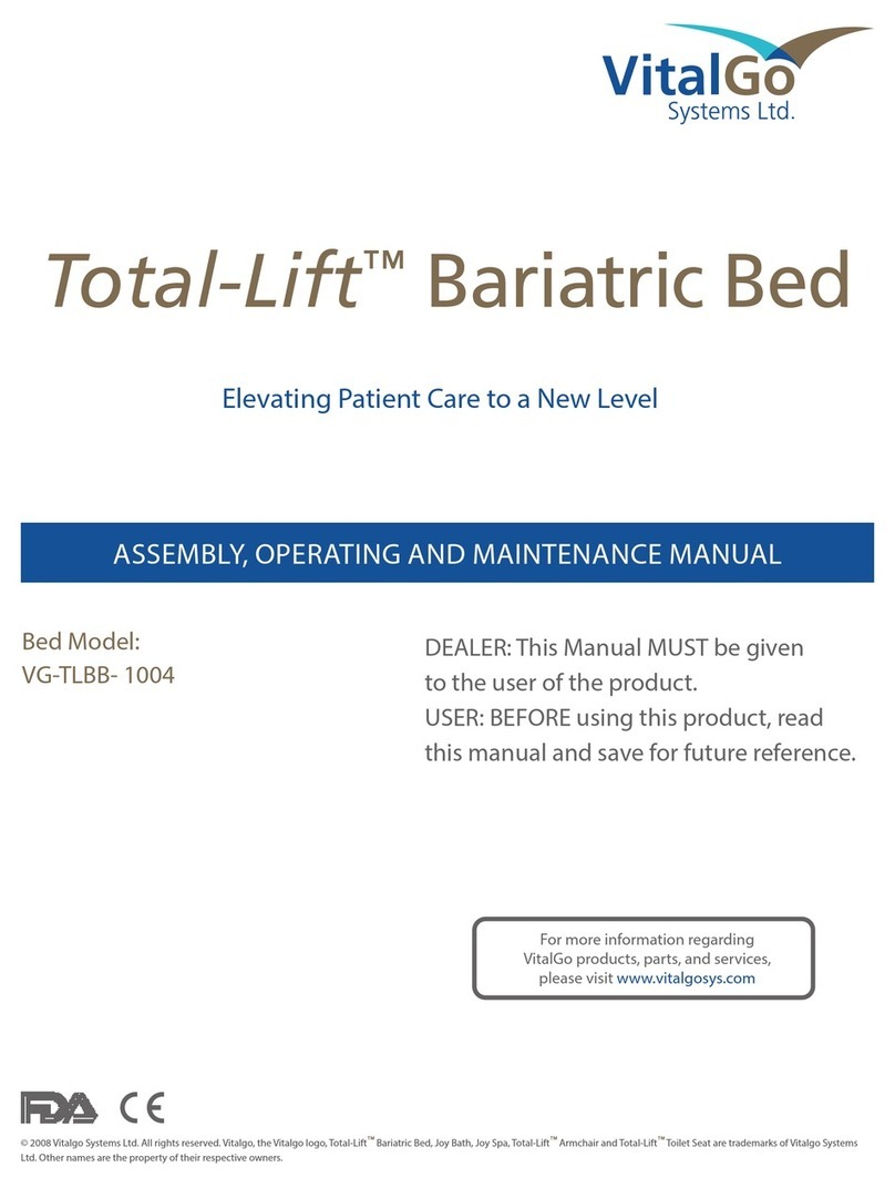 VitalGo Total-Lift VG-TLBB- 1004 Operating and maintenance manual