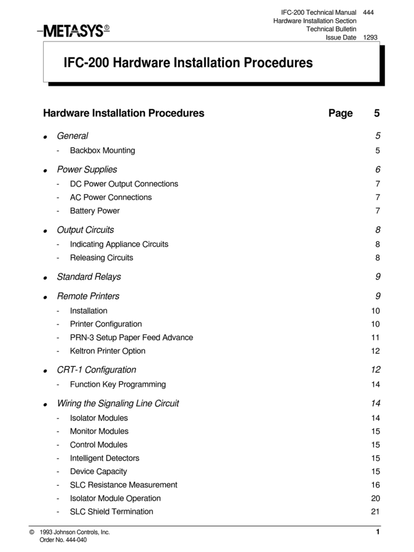 Johnson Controls IFC-200 Reference guide