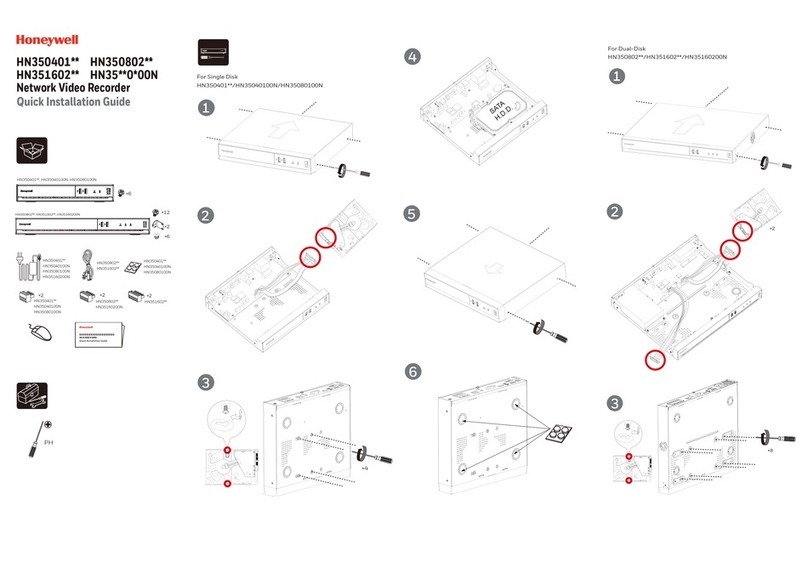 Honeywell HN350401 Series Quick installation guide