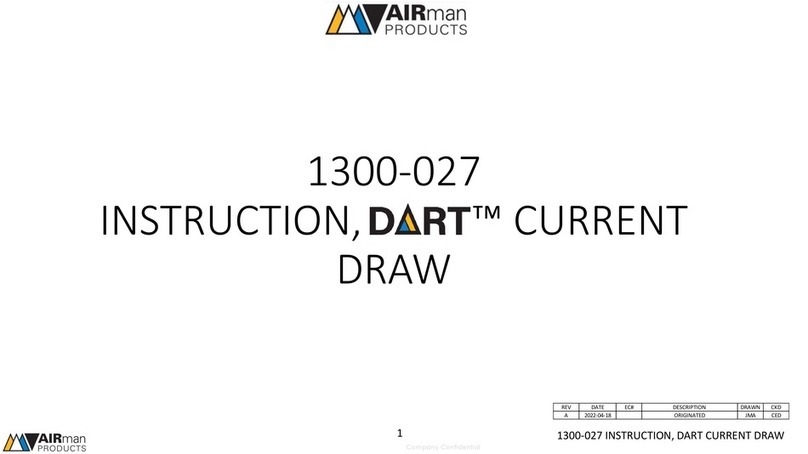 AirMan DART 1300-027 instruction manual