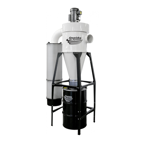 Oneida Air Systems 5HP High Pressure Dust Collector User manual
