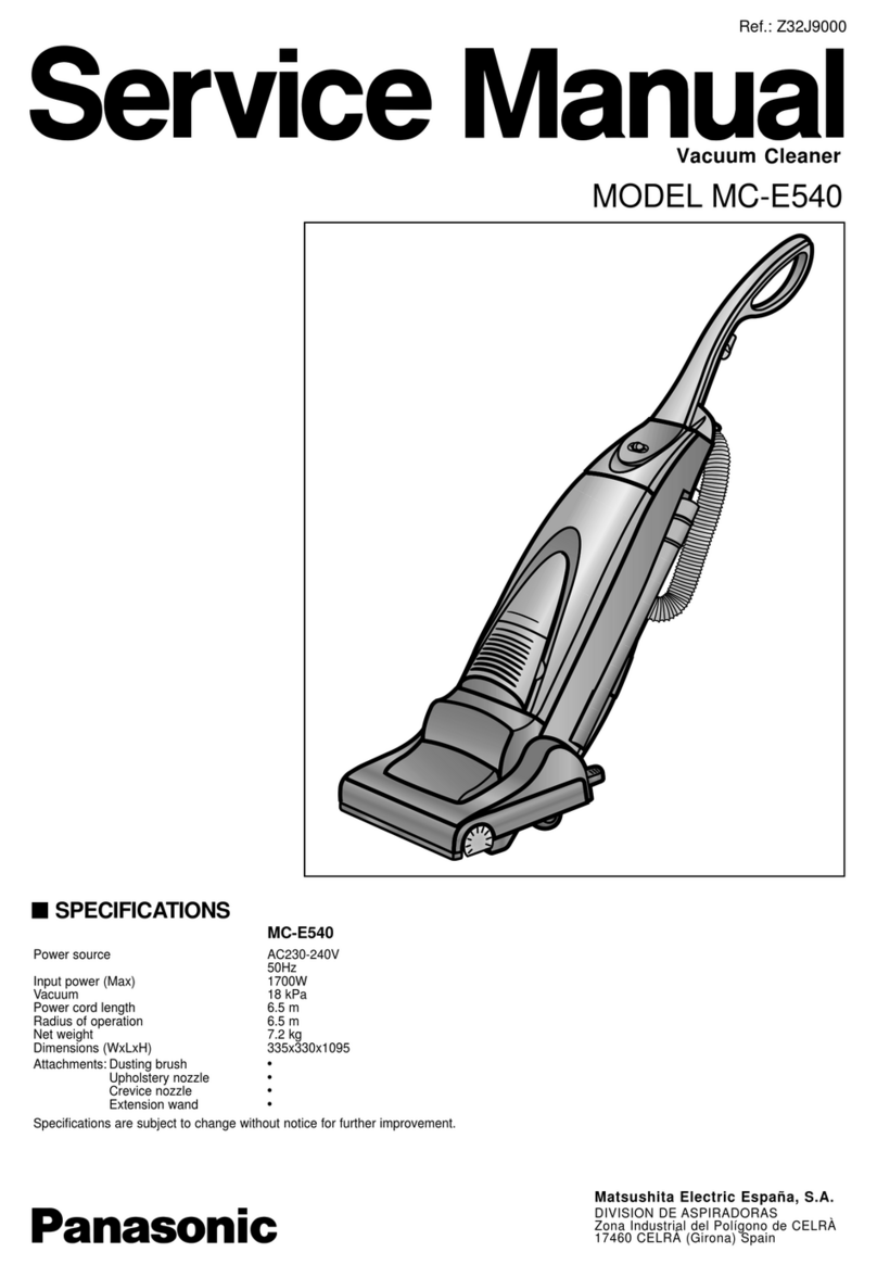 Panasonic MC-E540 User manual