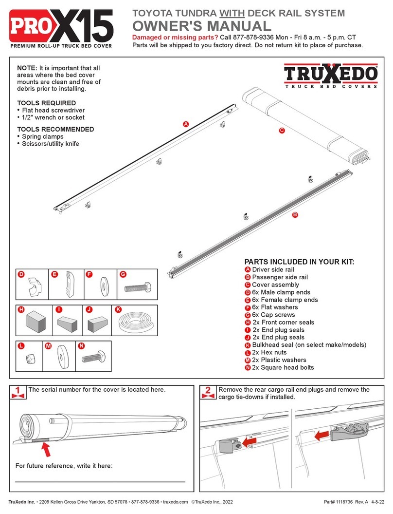 TruXedo TRUXPORT Pro X15 User manual