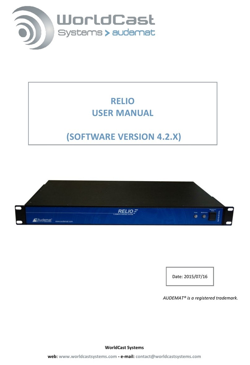 Worldcast Systems RELIO user manual