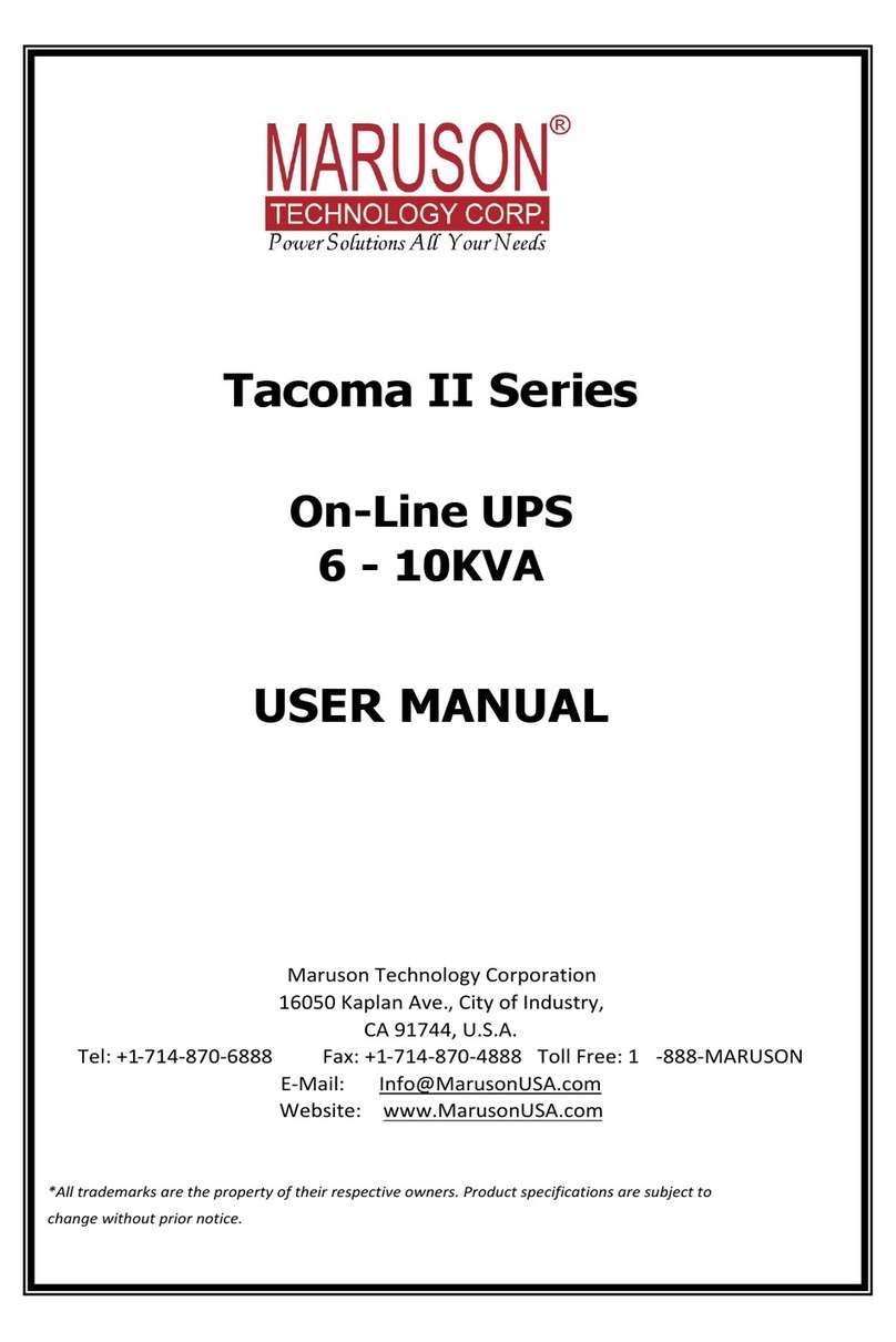 Maruson Tacoma II Series User manual
