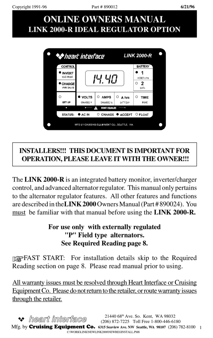 Heart Interface LINK 2000-R owner's manual