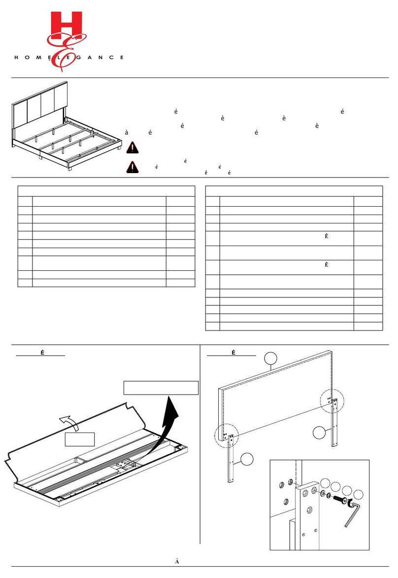 Homelegance 1660BK Assembly instruction