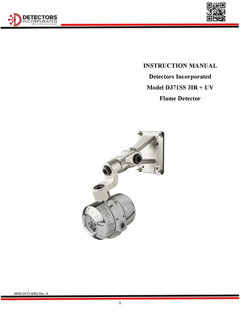 Detectors Incorporated D371SS 3IR + UV instruction manual Detectors Incorporated D371SS 3IR + UV instruction manual