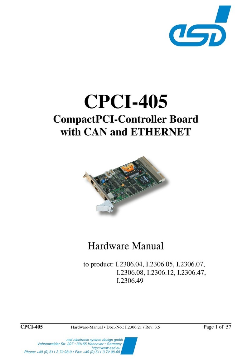ESD CPCI-405 Hardware manual