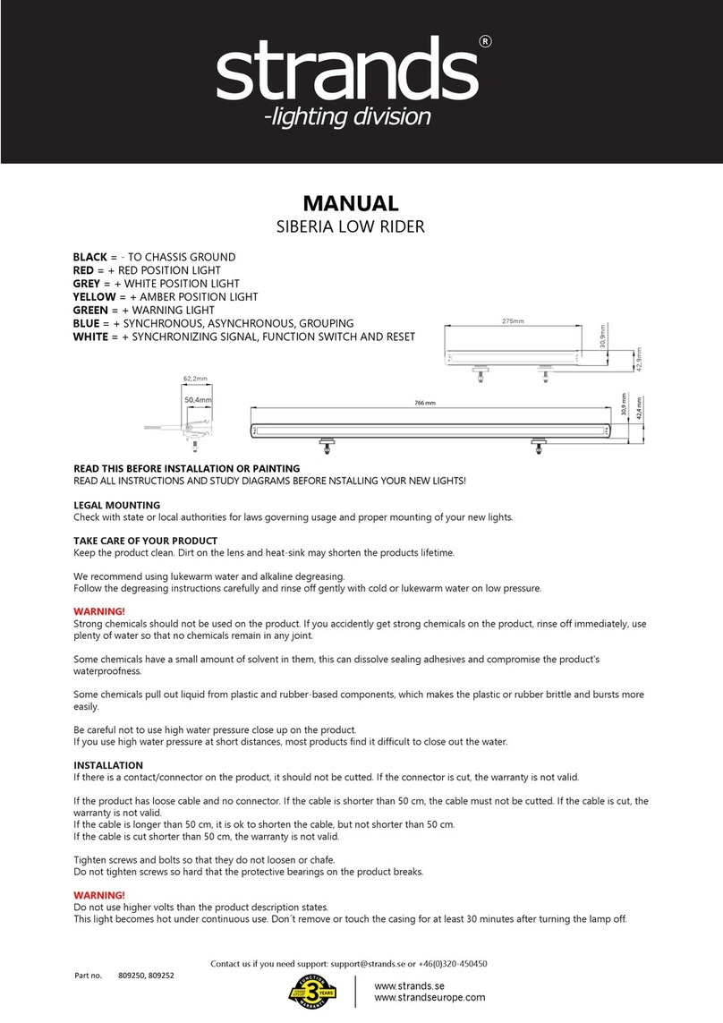 STRANDS SIBERIA LOW RIDER manual