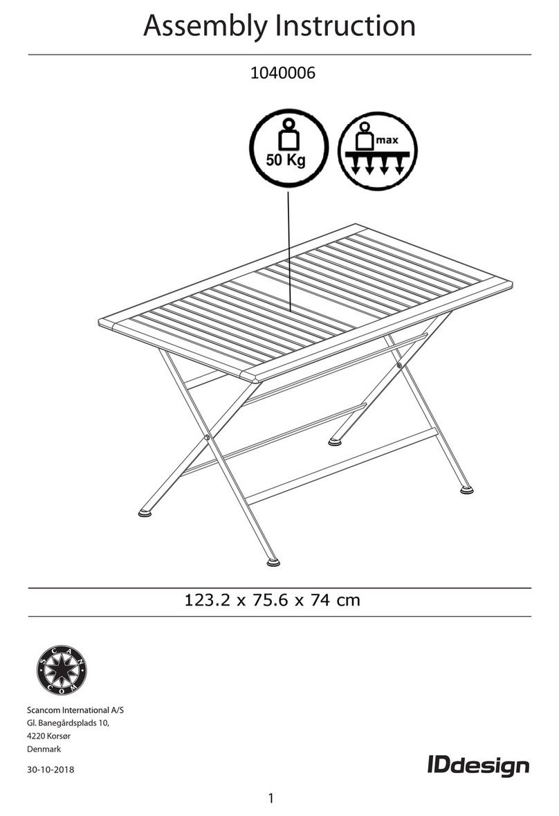 Scancom IDdesign 1040006 Assembly instruction Scancom IDdesign 1040006 Assembly instruction