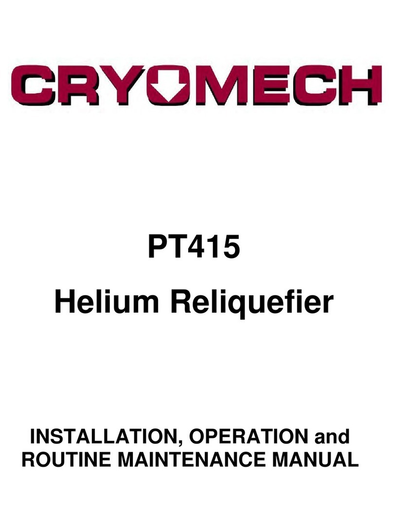 Cryomech PT415 Installation, Operation and Routine Maintenance Manual