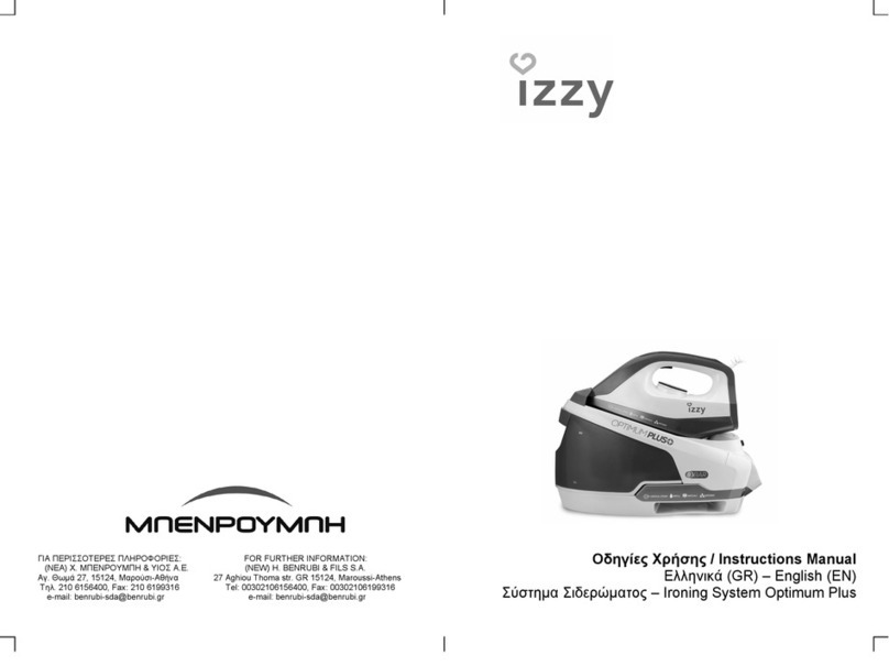 izzy Optimum Plus instruction manual