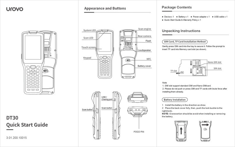 UROVO DT30 quick start guide