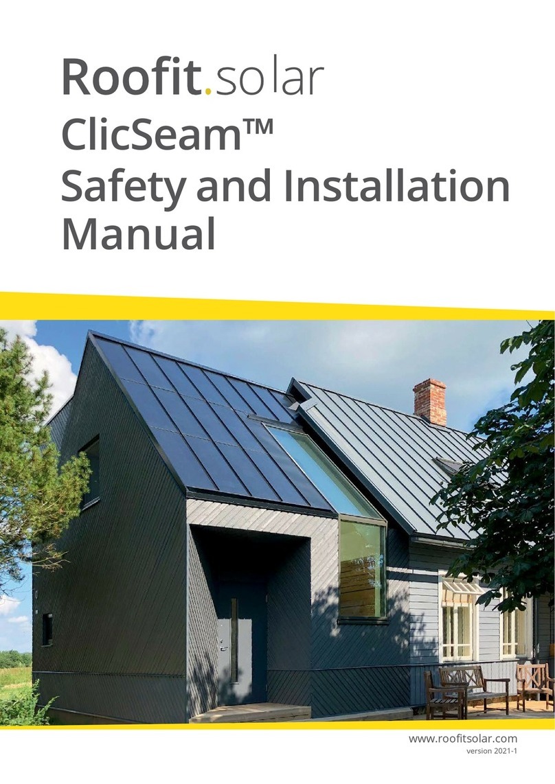 Roofit.Solar ClicSeam Safety and installation manual