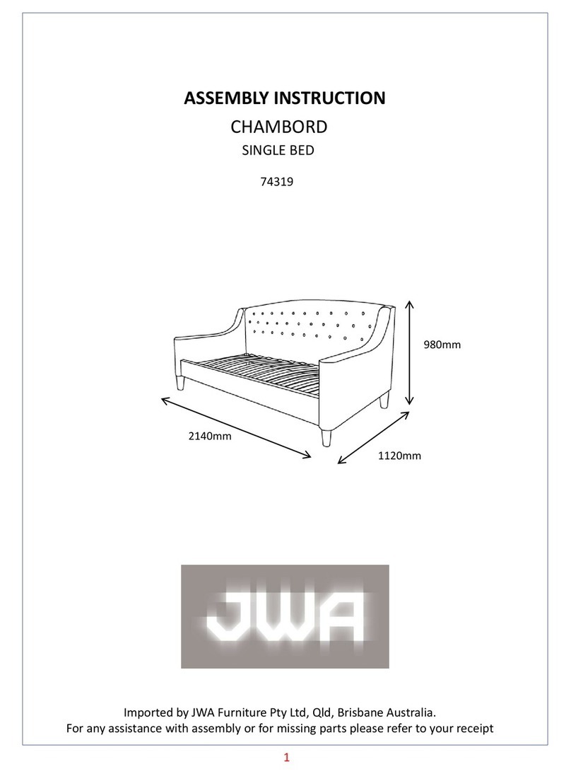 JWA CHAMBORD 74319 Assembly instruction JWA CHAMBORD 74319 Assembly instruction