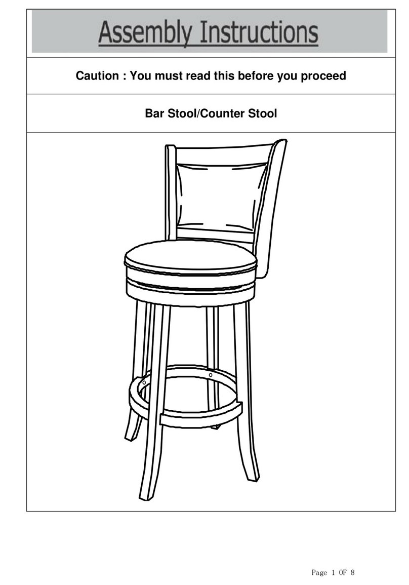 overstock Bar Stool Assembly instructions