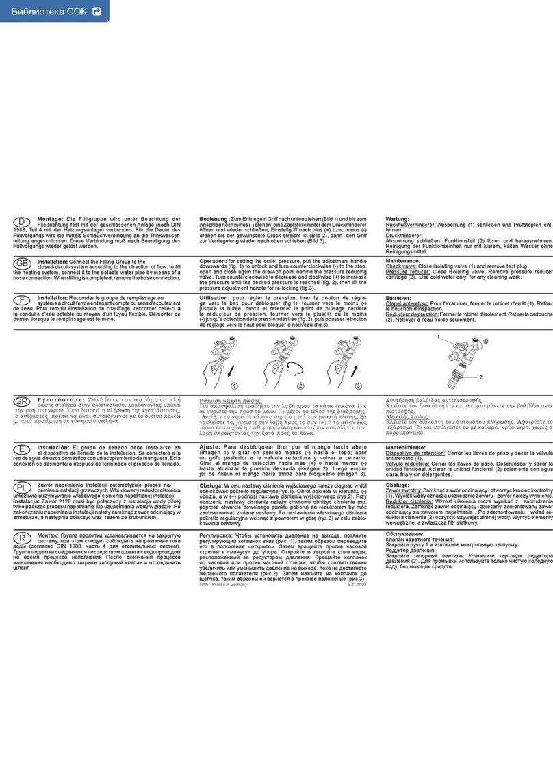 SYR 2128 Instructions for use SYR 2128 Instructions for use