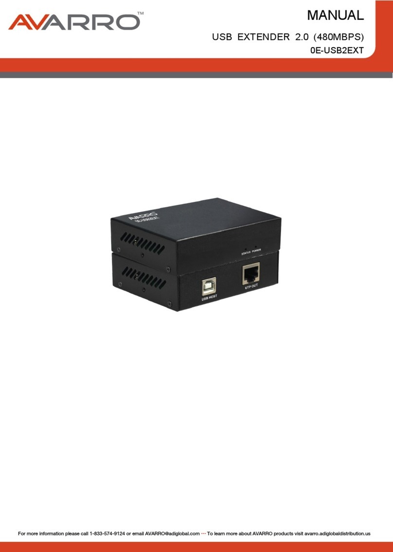 AVARRO 0E-USB2EXT User manual