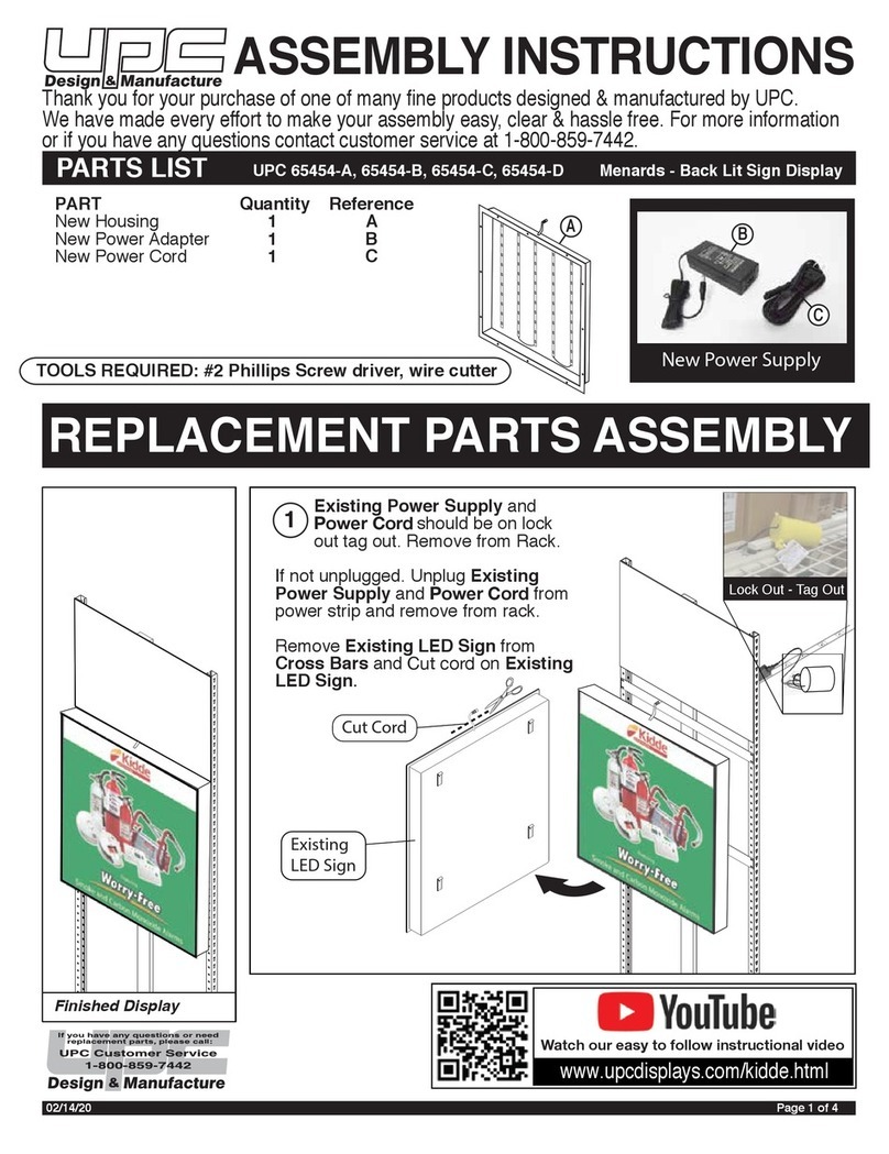 UPC 65454-A Assembly instructions