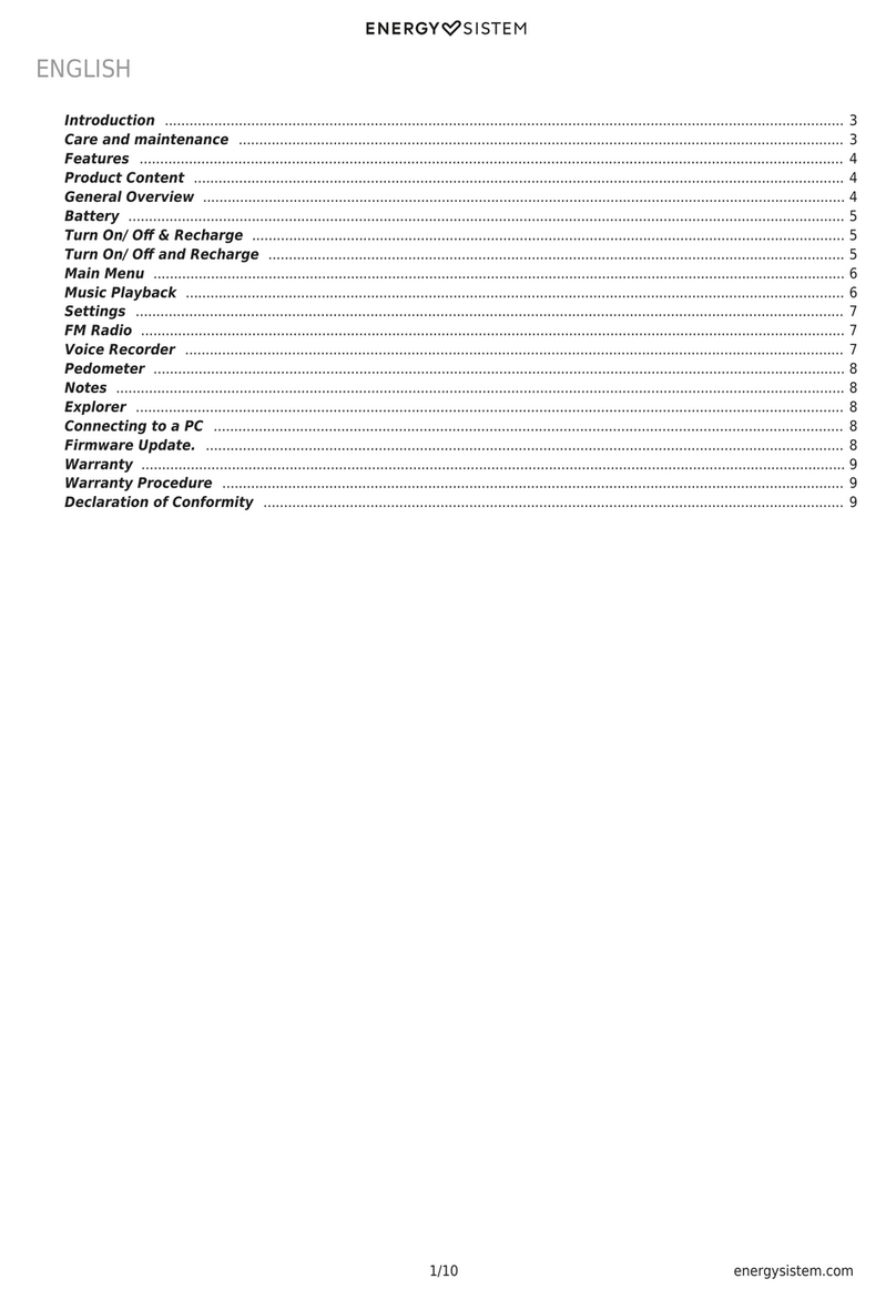 ENERGY SISTEM ENERGY MP3 Running quick guide