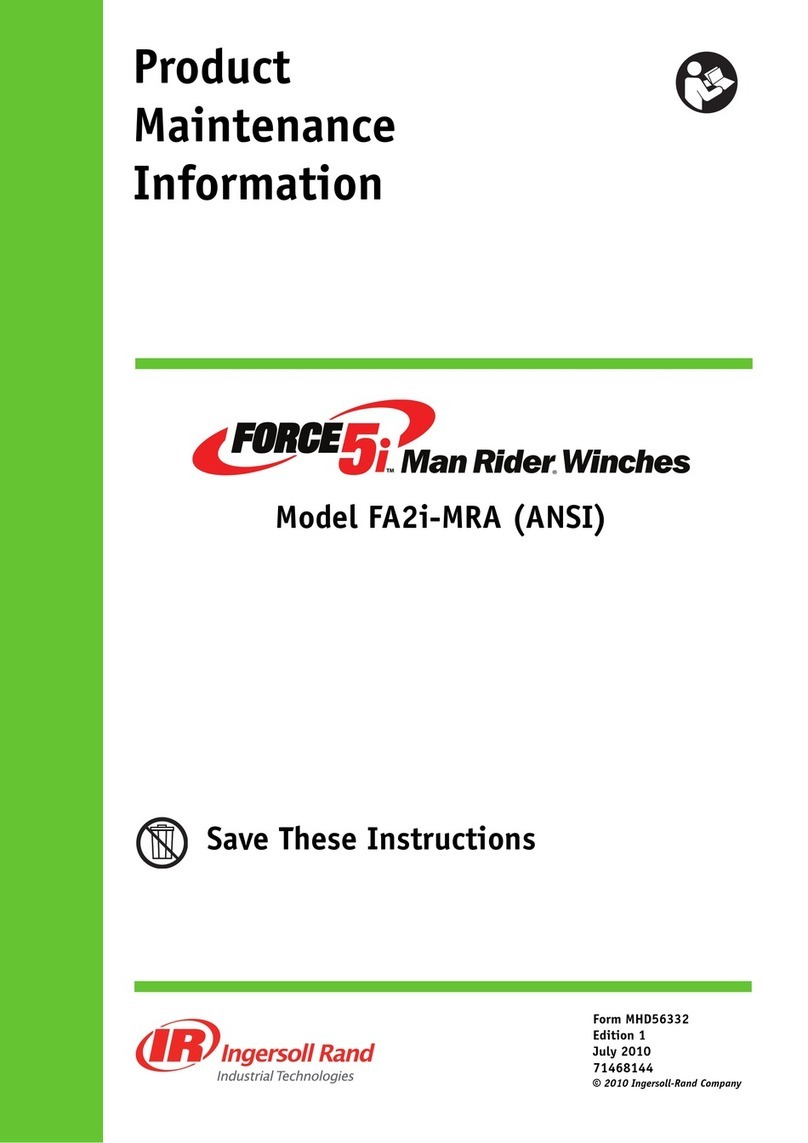 Ingersoll-Rand FORCE5i FA2i-MRA Product Maintenance Information Ingersoll-Rand FORCE5i FA2i-MRA Product Maintenance Information