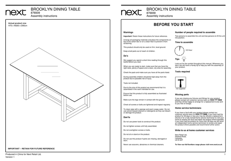 Next 876939 User manual