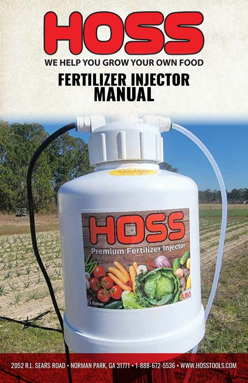 Hoss FERTILIZER INJECTOR manual
