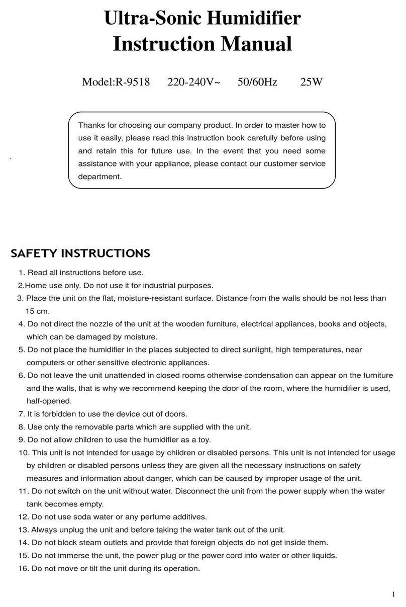 Vassilias R-9518 instruction manual