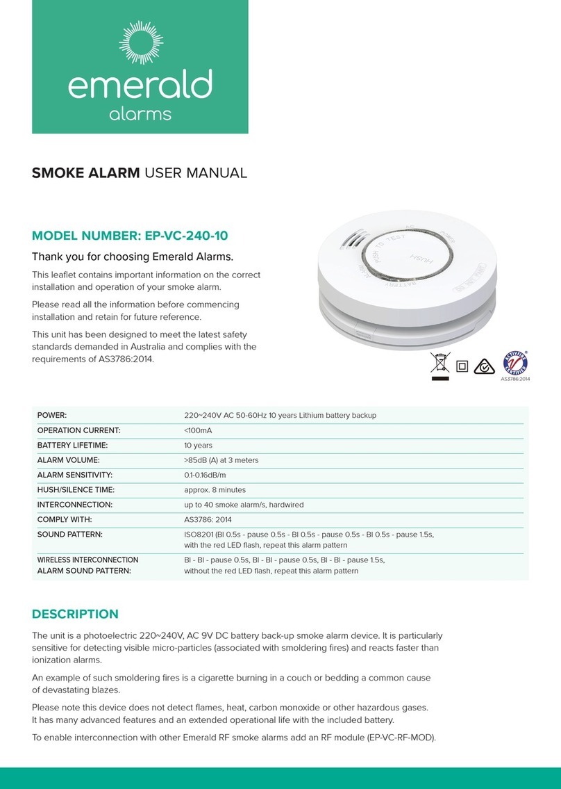 emerald alarms EP-VC-240-10 user manual