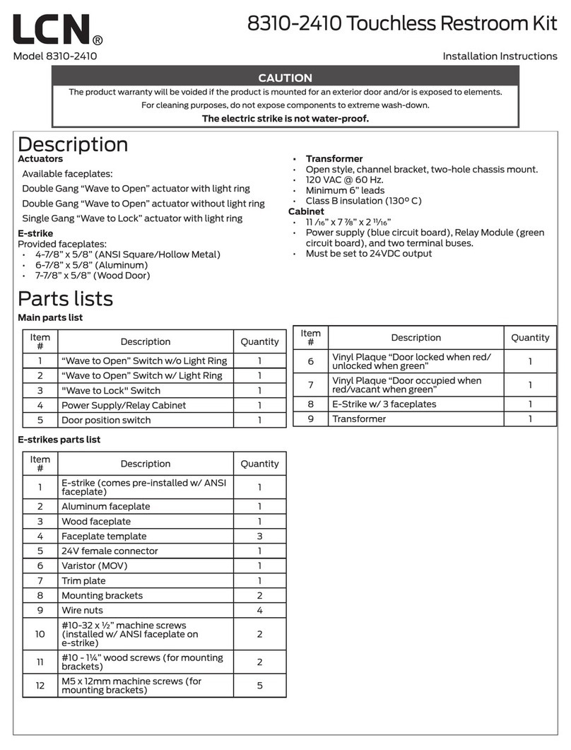 LCN 8310-2410 installation instructions