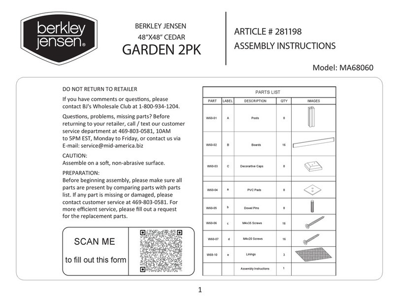 Berkley Jensen MA68060 Assembly instructions