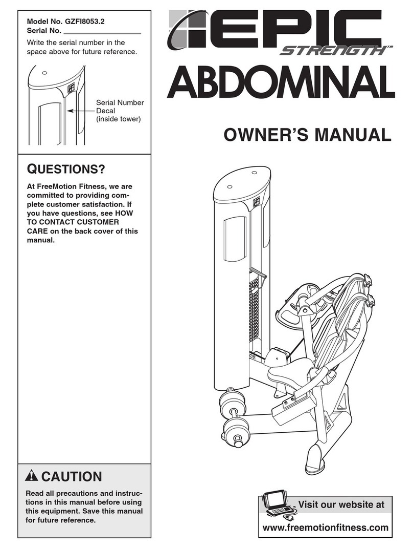 EPIC STRENGTH ABDOMINAL GZFI8053.2 owner's manual EPIC STRENGTH ABDOMINAL GZFI8053.2 owner's manual