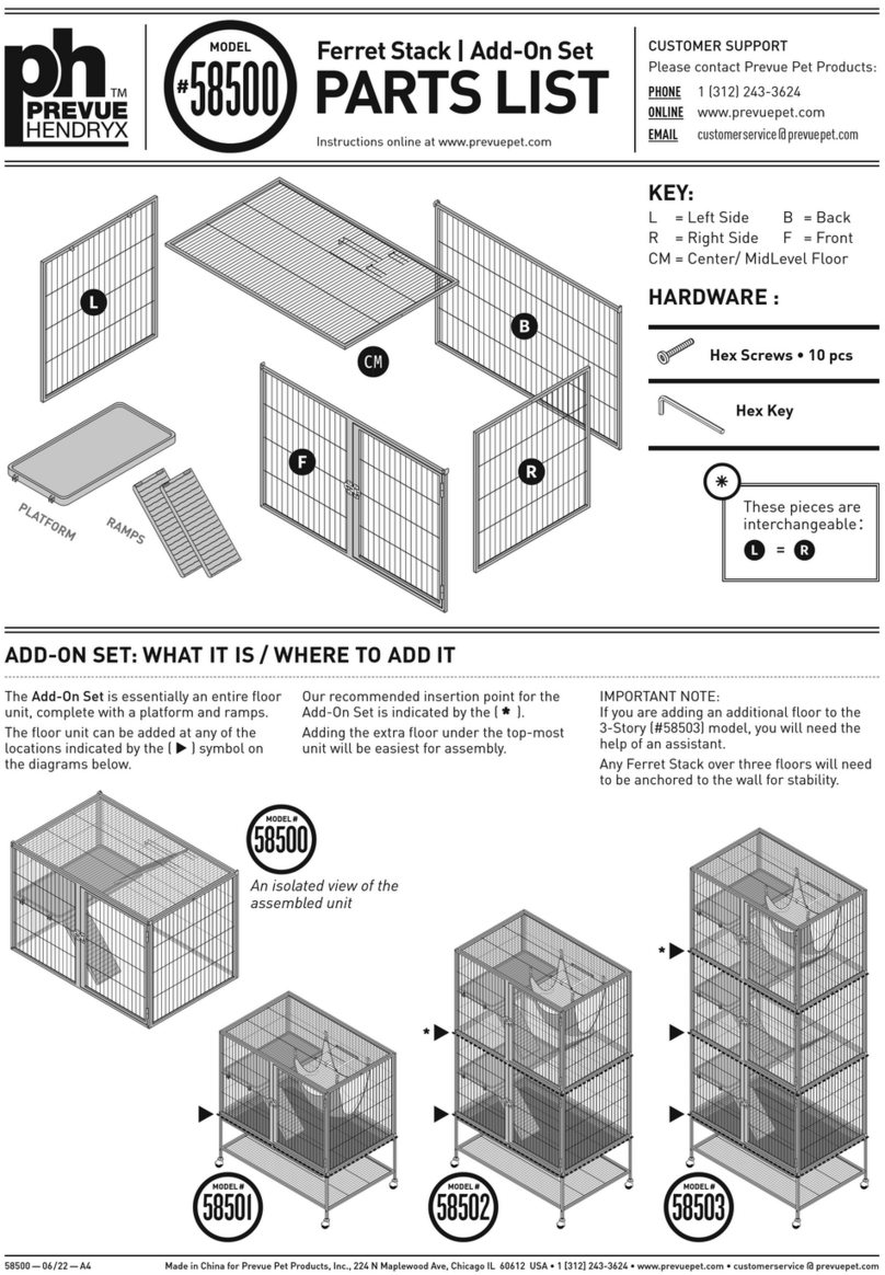 Prevue Hendryx 58500 quick start guide
