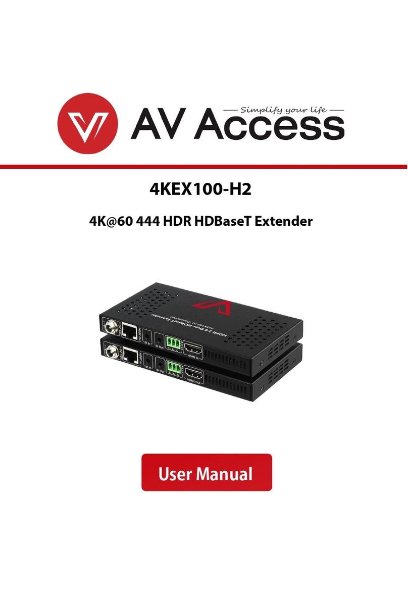 AV Access 4KEX100-H2 user manual