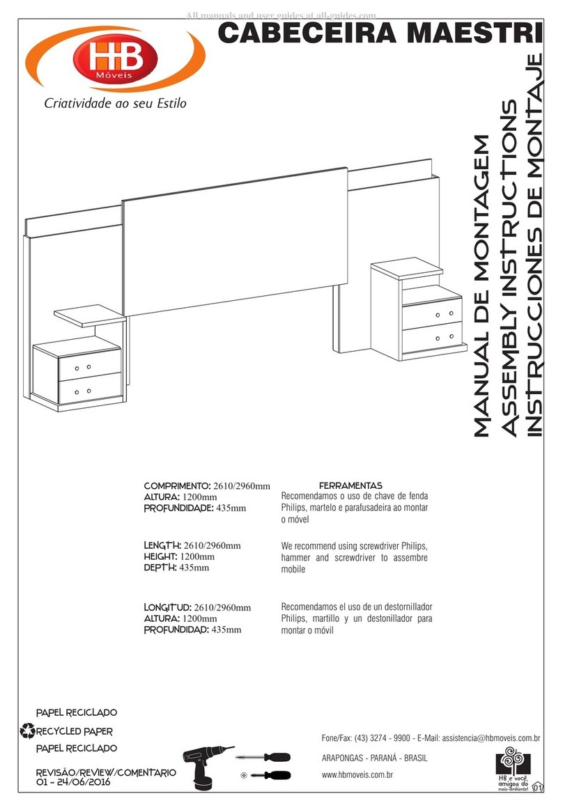 HB Moveis CABECEIRA MAESTRI User manual