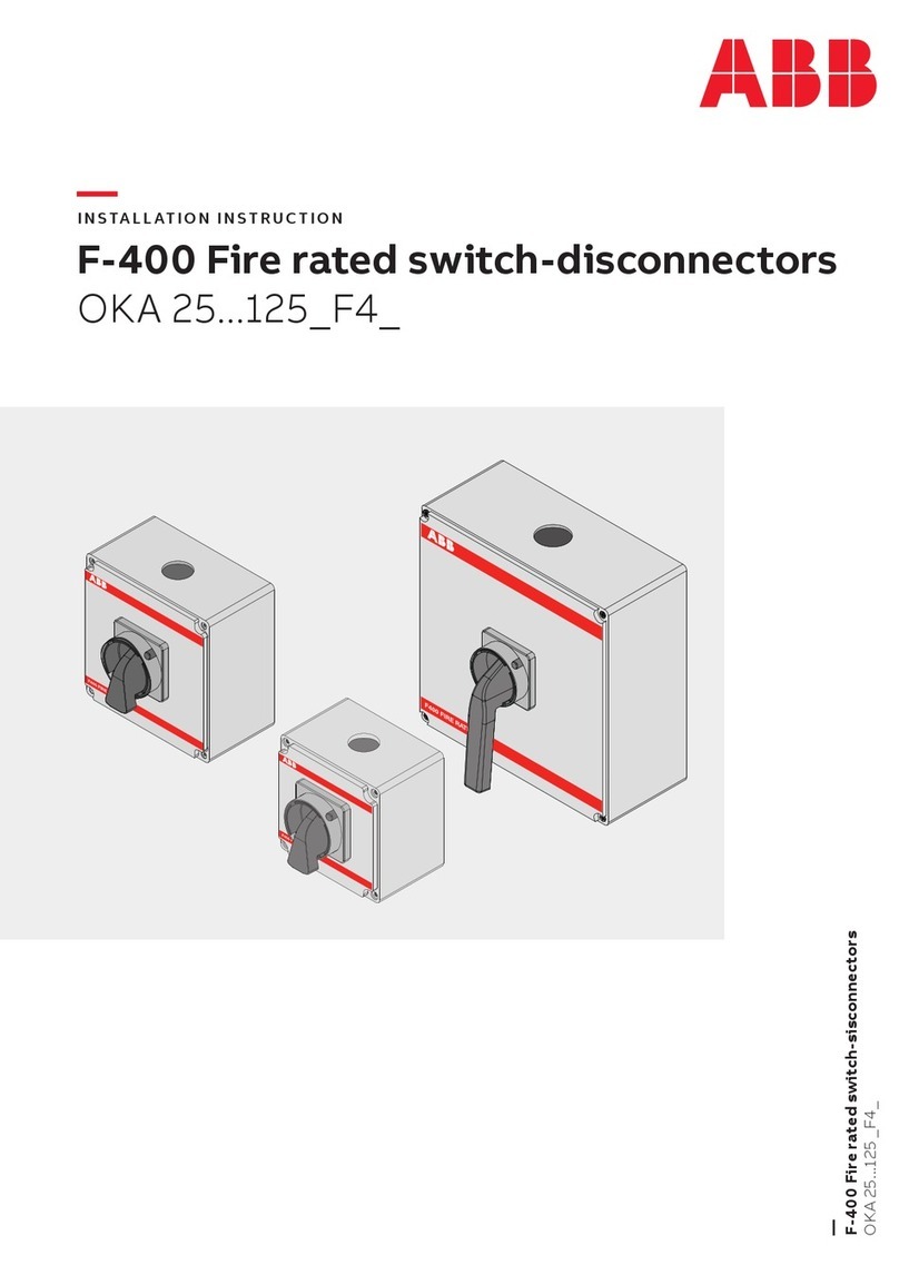 ABB F-400 installation instructions