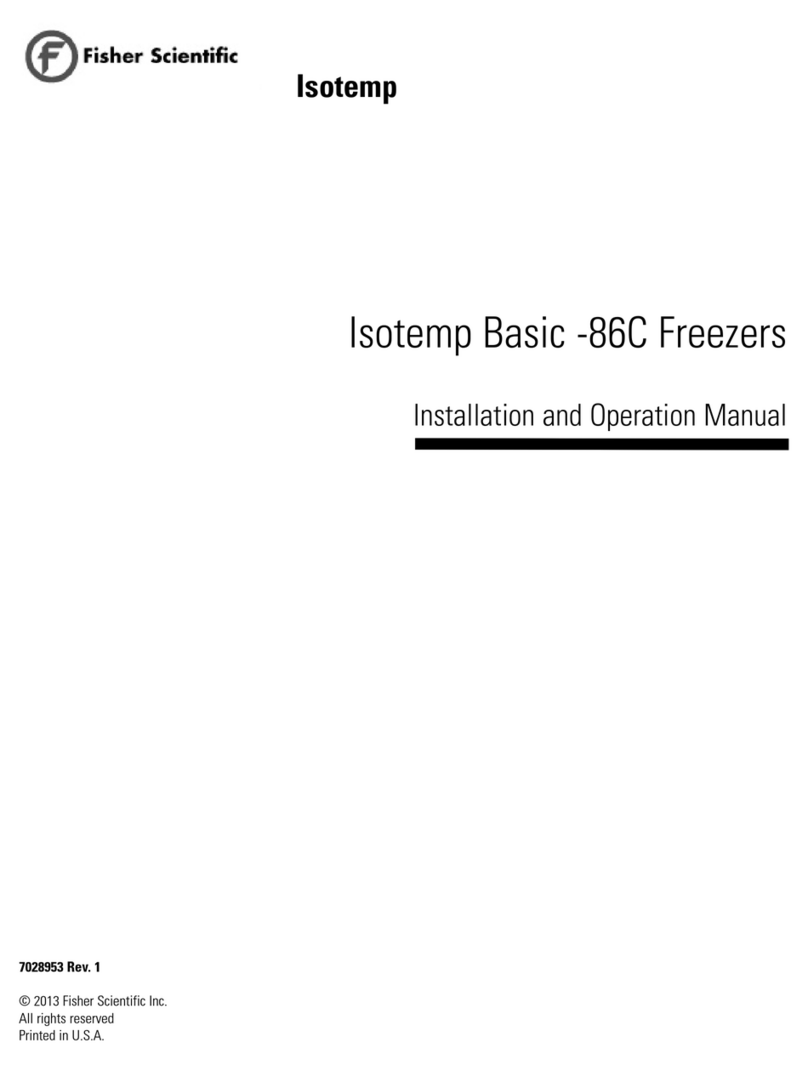 Fisher Scientific Isotemp Basic -86C Installation and operation manual