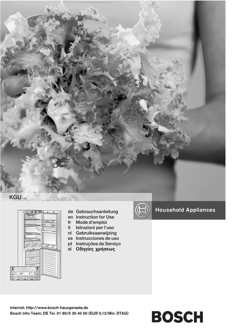 Bosch KGU Series User manual