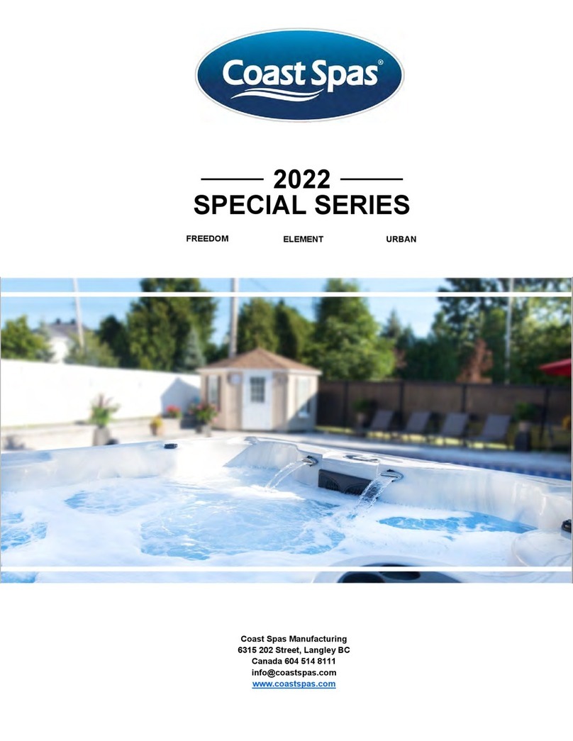 Coast Spas SPECIAL Series User manual