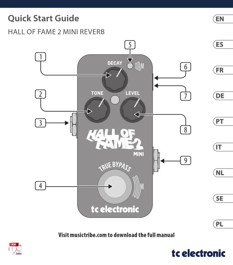 TC Electronic HALL OF FAME 2 MINI User manual