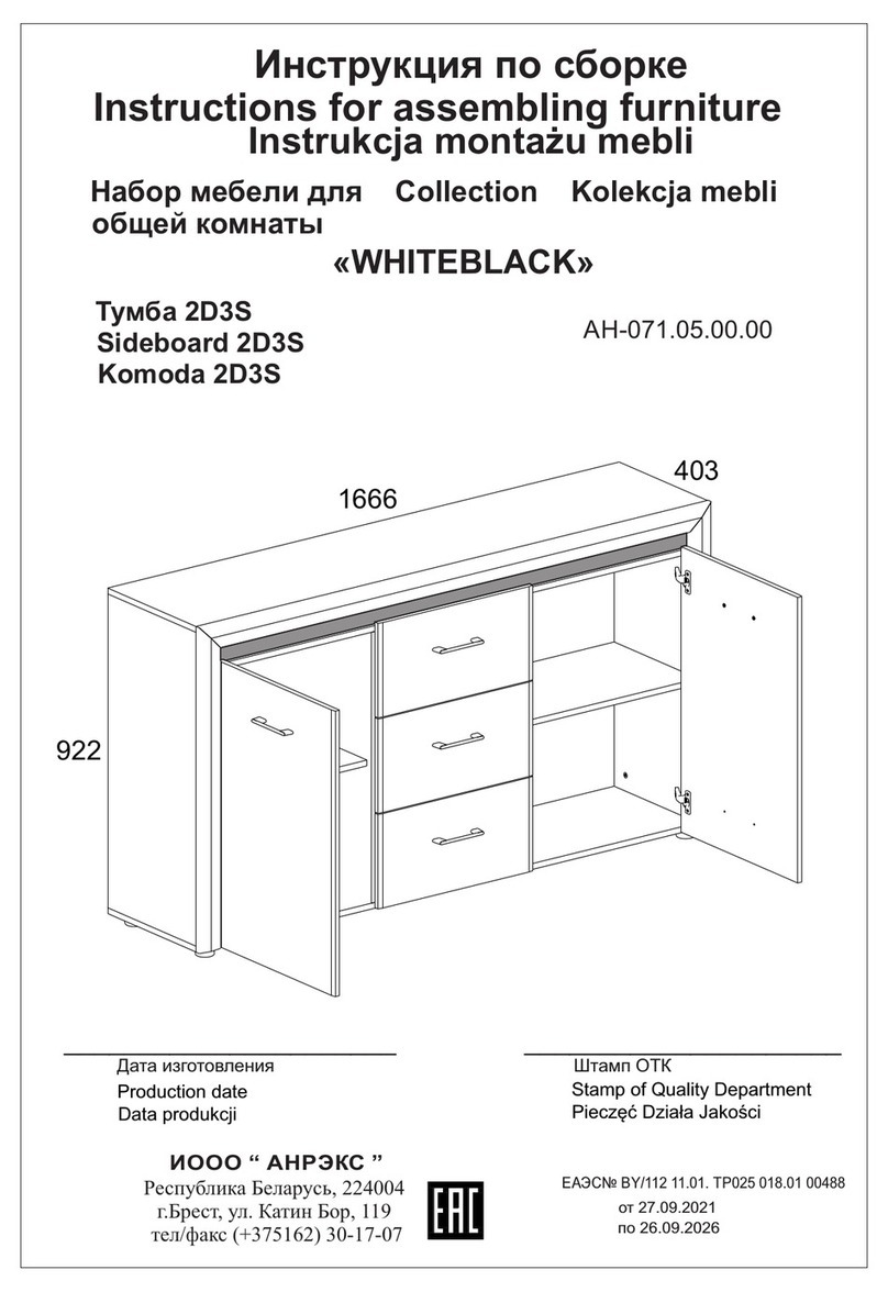 ANREX WHITEBLACK 2D3S User manual
