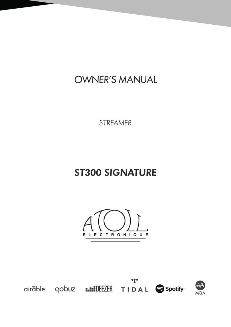 Atoll Electronique ST300 SIGNATURE User manual