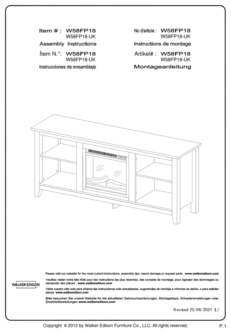 Walker Edison W58FP18 User manual Walker Edison W58FP18 User manual