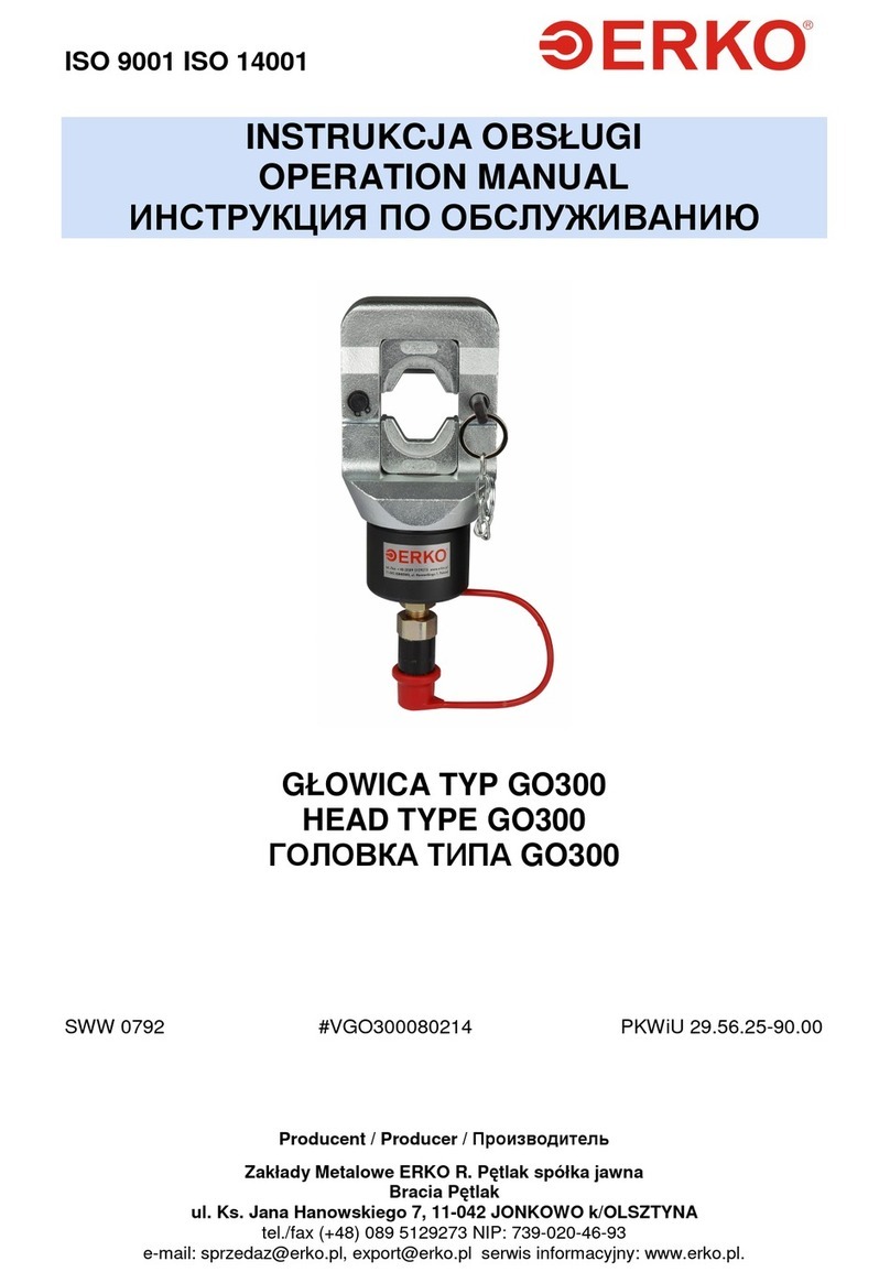 ERKO GO300 Operation manual