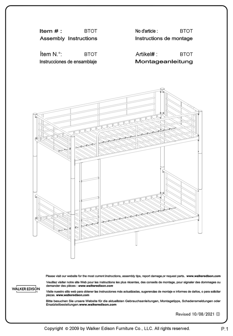 Walker Edison BTOT User manual Walker Edison BTOT User manual