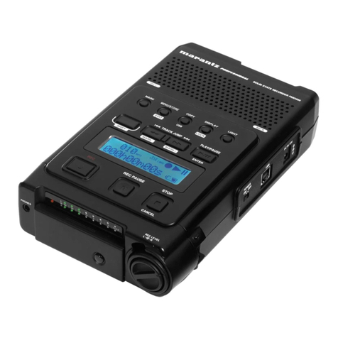 Marantz professional PMD660 user manual